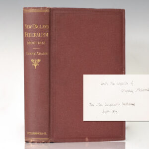 Documents Relating to New-England Federalism. 1800-1815.