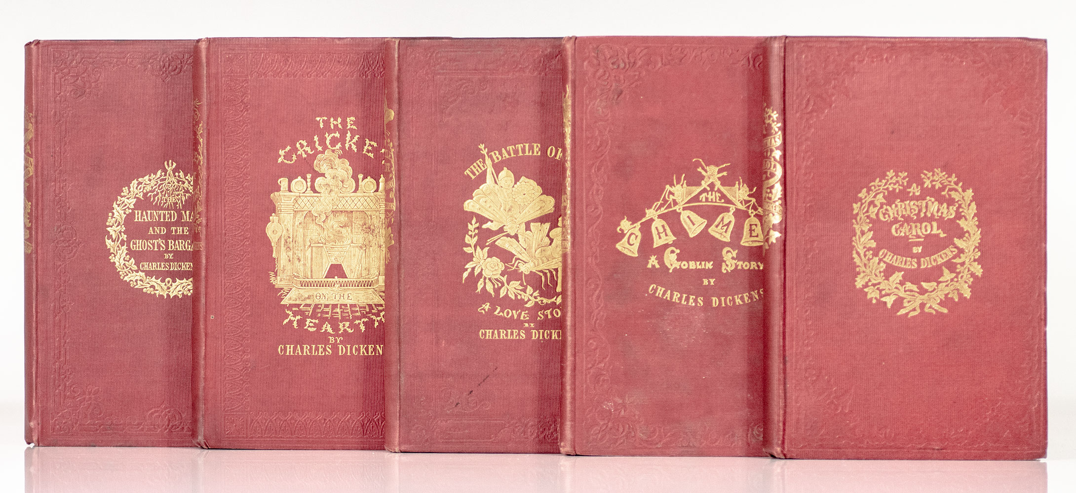 The Christmas Books: A Christmas Carol; The Chimes; Cricket on the Hearth; The Battle of Life; The Haunted Man and The Ghost’s Bargain.