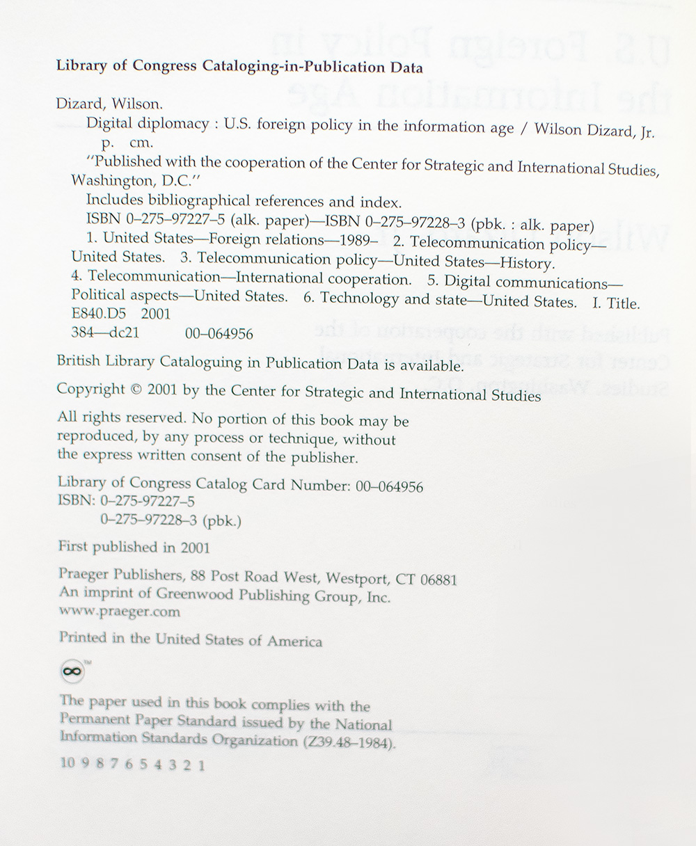 Digital Diplomacy: U.S. Foreign Policy In The Information Age.