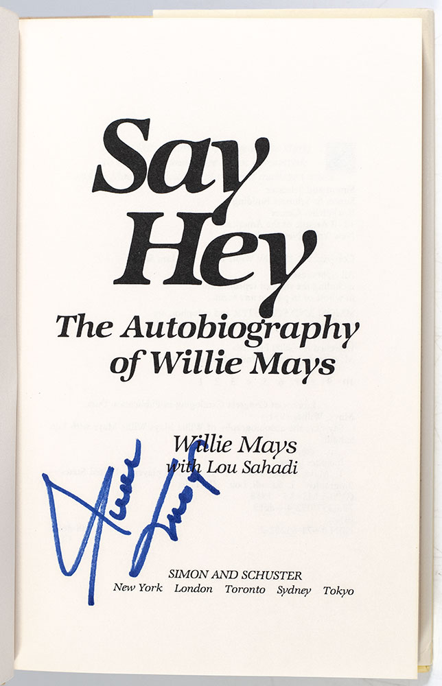 Say Hey: The Autobiography of Willie Mays.