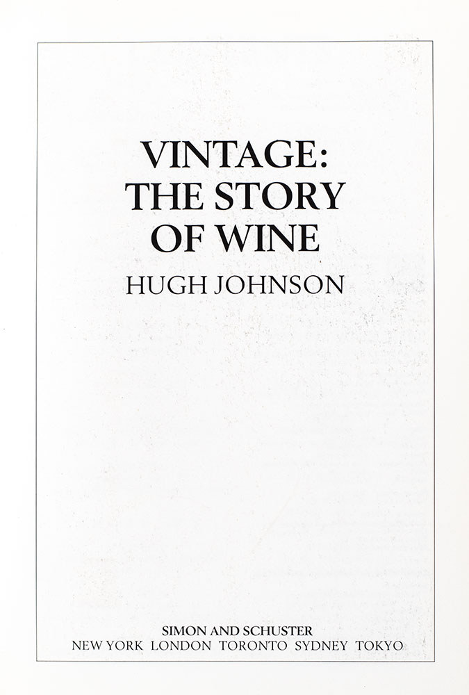 Vintage: The Story of Wine.
