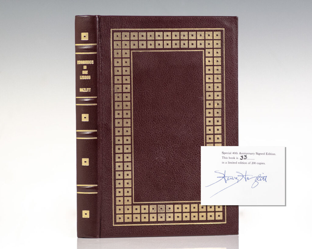 Economics In One Lesson.