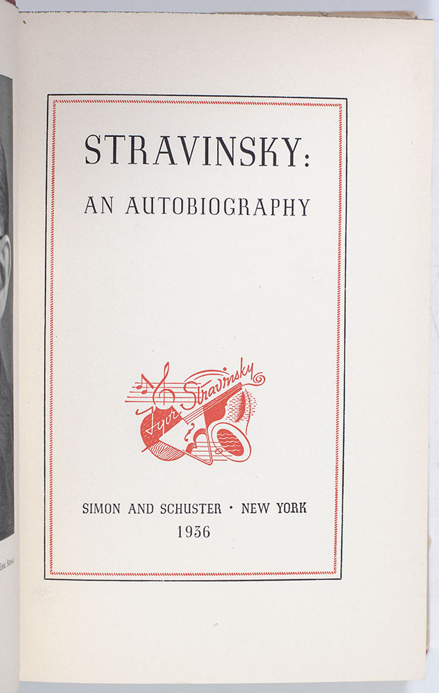 Stravinsky: An Autobiography.