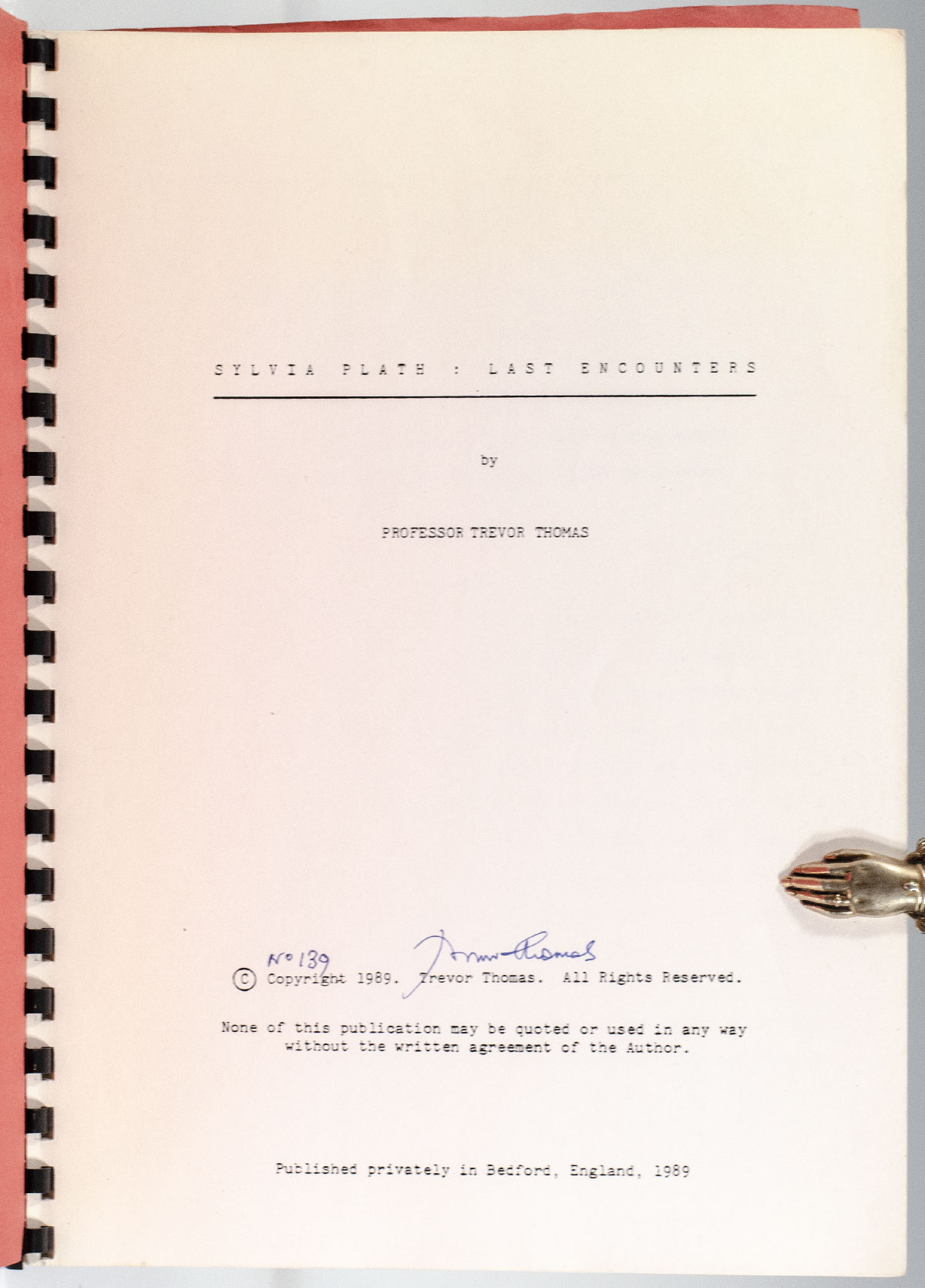 Sylvia Plath: Last Encounters.