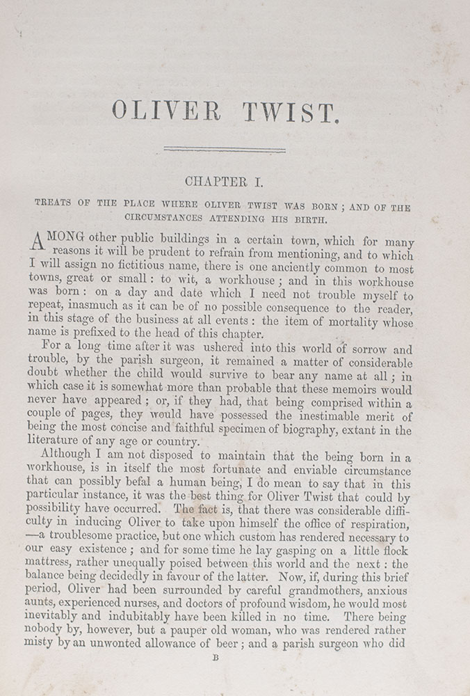 The Adventures of Oliver Twist; or, The Parish Boy's Progress.
