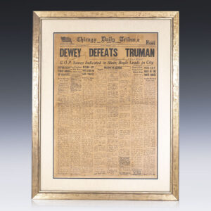 Dewey Defeats Truman Chicago Daily Tribune Newspaper.