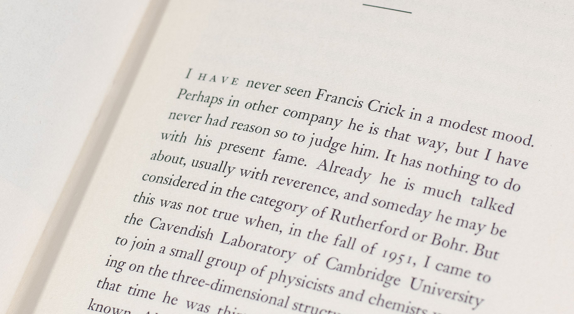 The Double Helix: A Personal Account of the Discovery of the Structure of DNA.