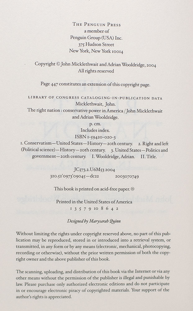 The Right Nation: Conservative Power in America.