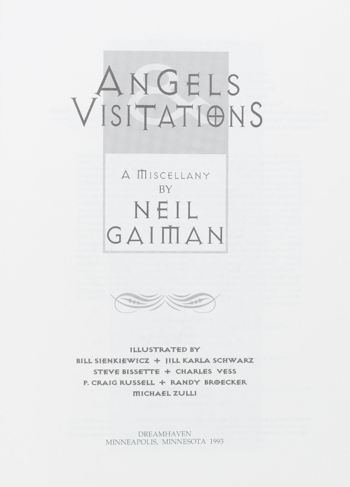 Angels and Visitations: A Miscellany.
