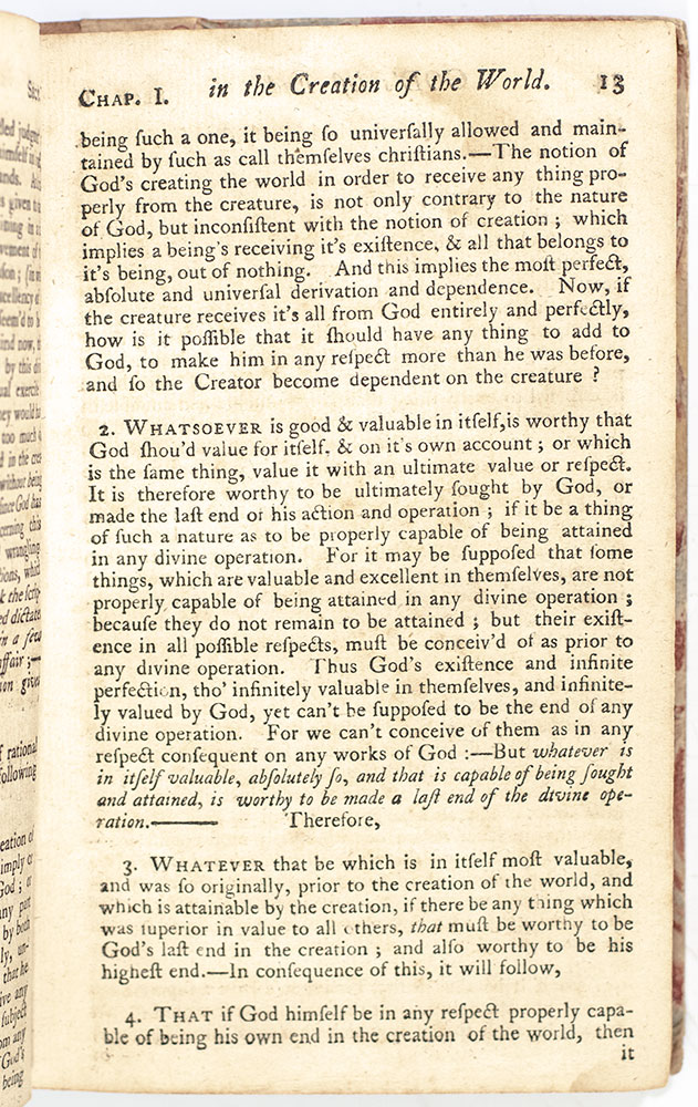 Two Dissertations, I. Concerning the End For Which God Created the World. II. The Nature of True Virtue.