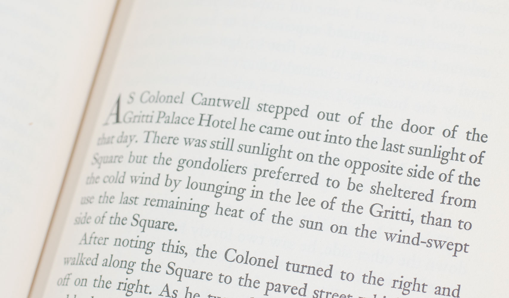 Across the River and Into the Trees.