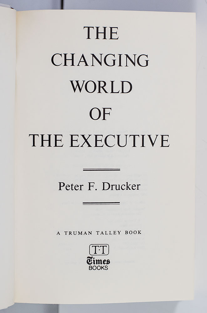The Changing World of the Executive.