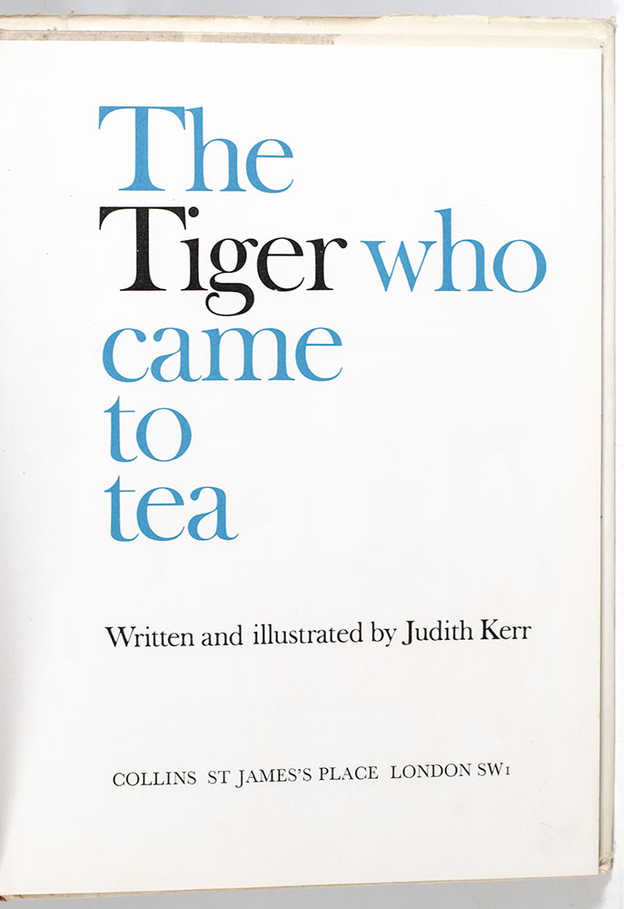 The Tiger Who Came To Tea.