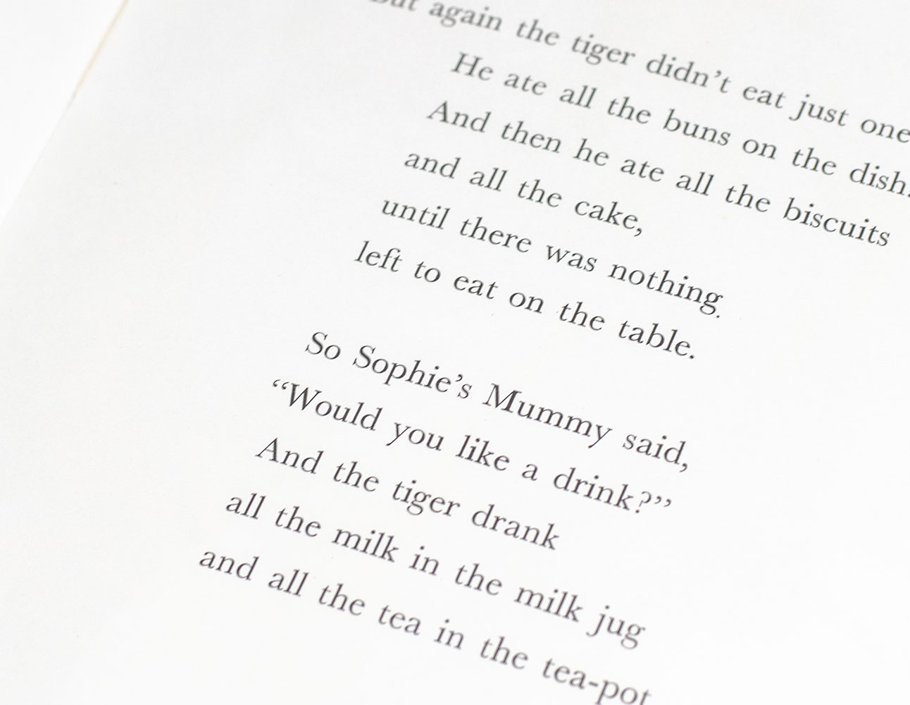 The Tiger Who Came To Tea.