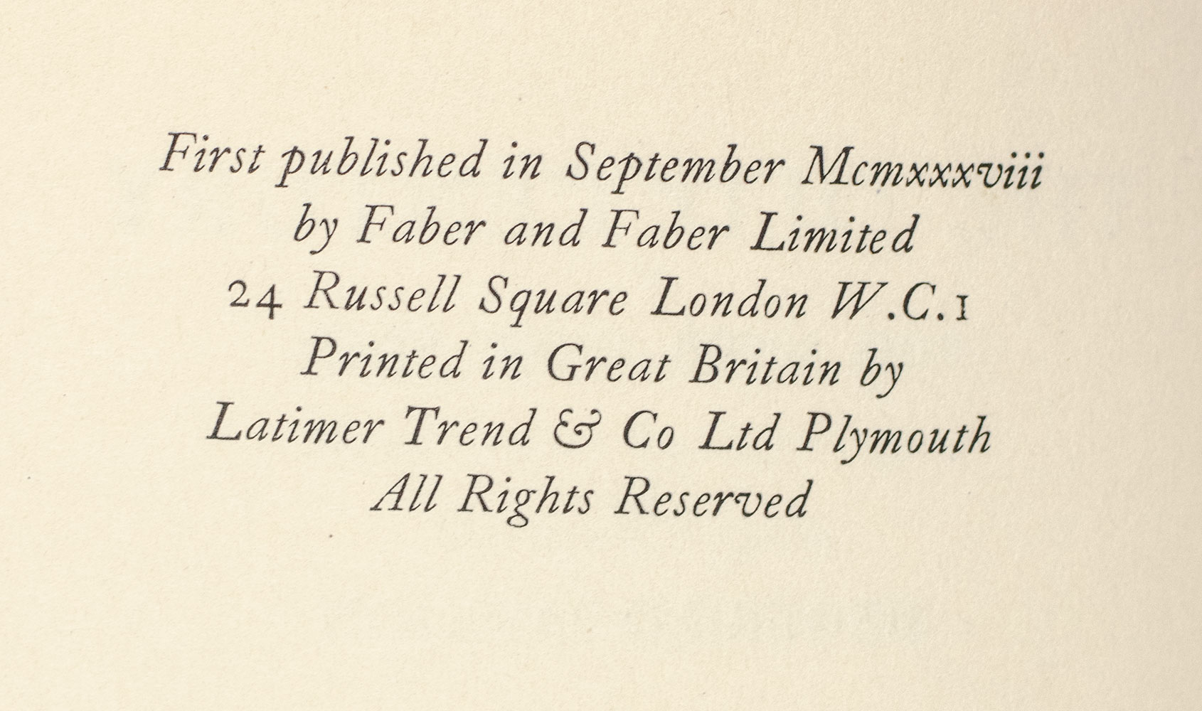The Old Century and Seven More Years.