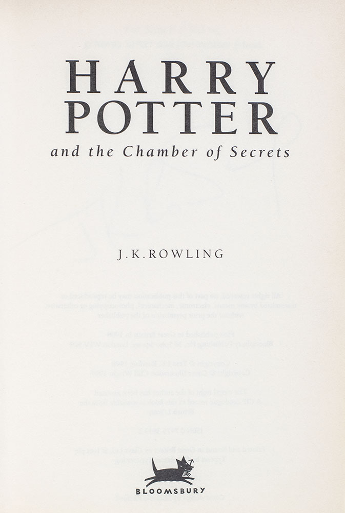 Harry Potter and the Chamber of Secrets.