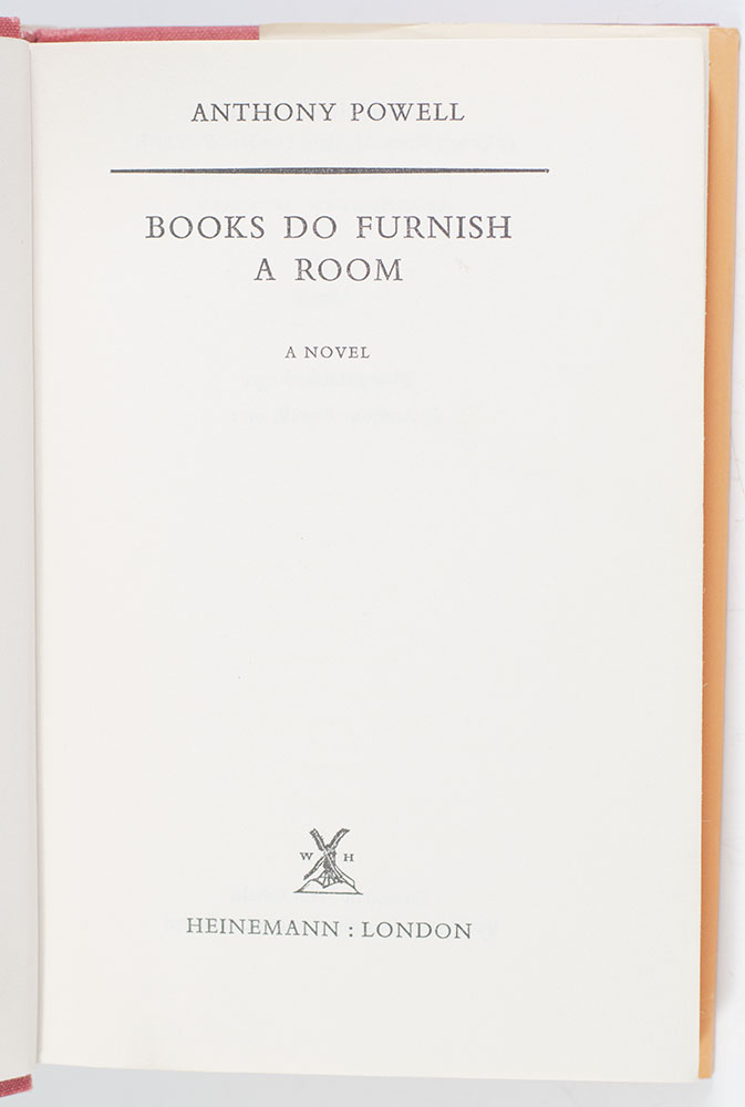 Books Do Furnish a Room.