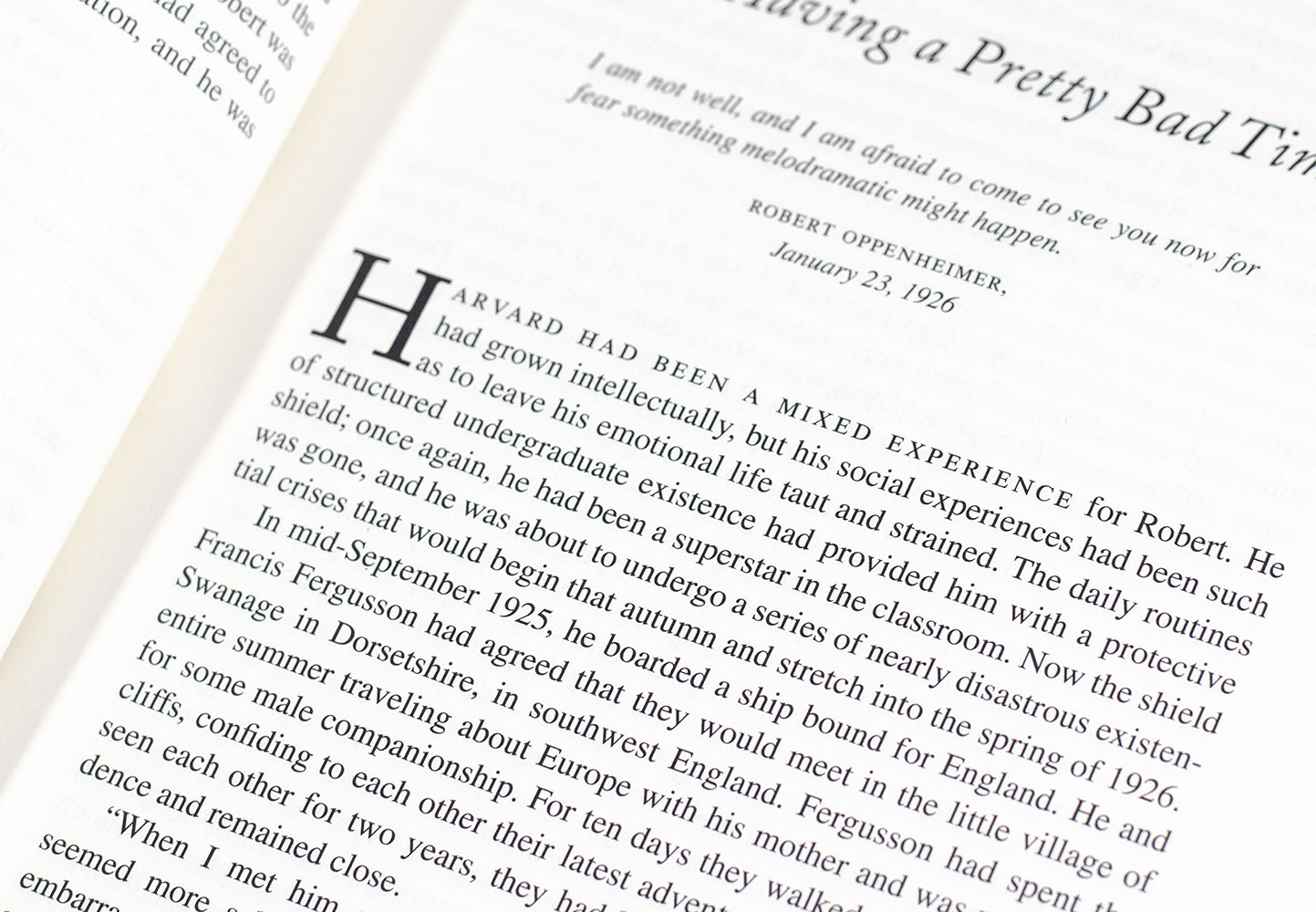 American Prometheus: The Triumph and Tragedy of J. Robert Oppenheimer.