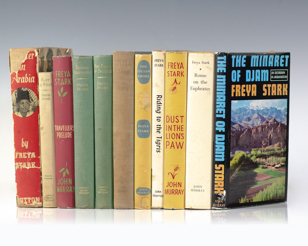 Freya Stark Collection. [A Winter in Arabia, East is West, Traveller’s Prelude, Beyond Euphrates, The Coast of Incense, Ionia: A Quest, The Lycian Shore, Riding to the Tigris, Dust in the Lion’s Paw, Rome on the Euphrates, The Minaret of Djam.