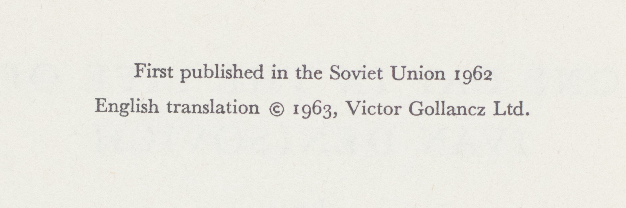 One Day in the Life of Ivan Denisovich.