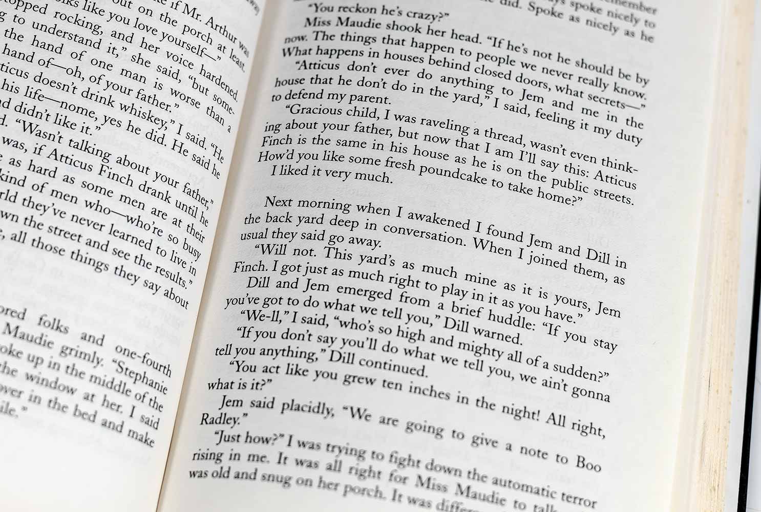 To Kill A Mockingbird.