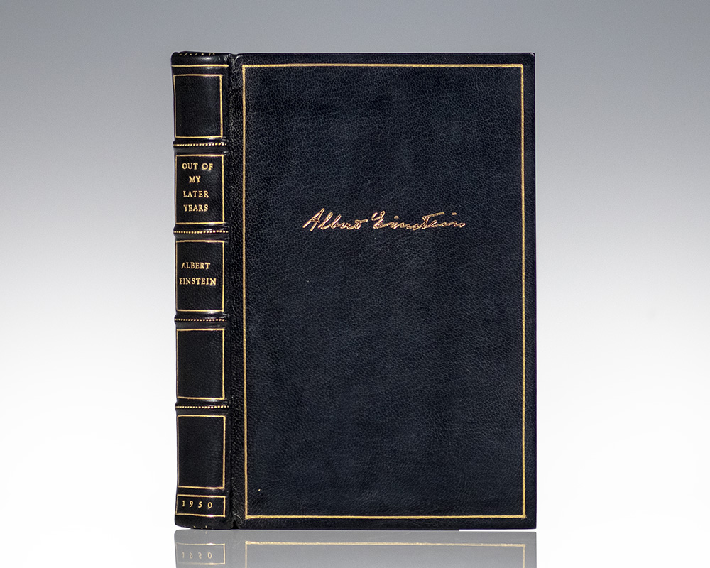 Out of My Later Years.