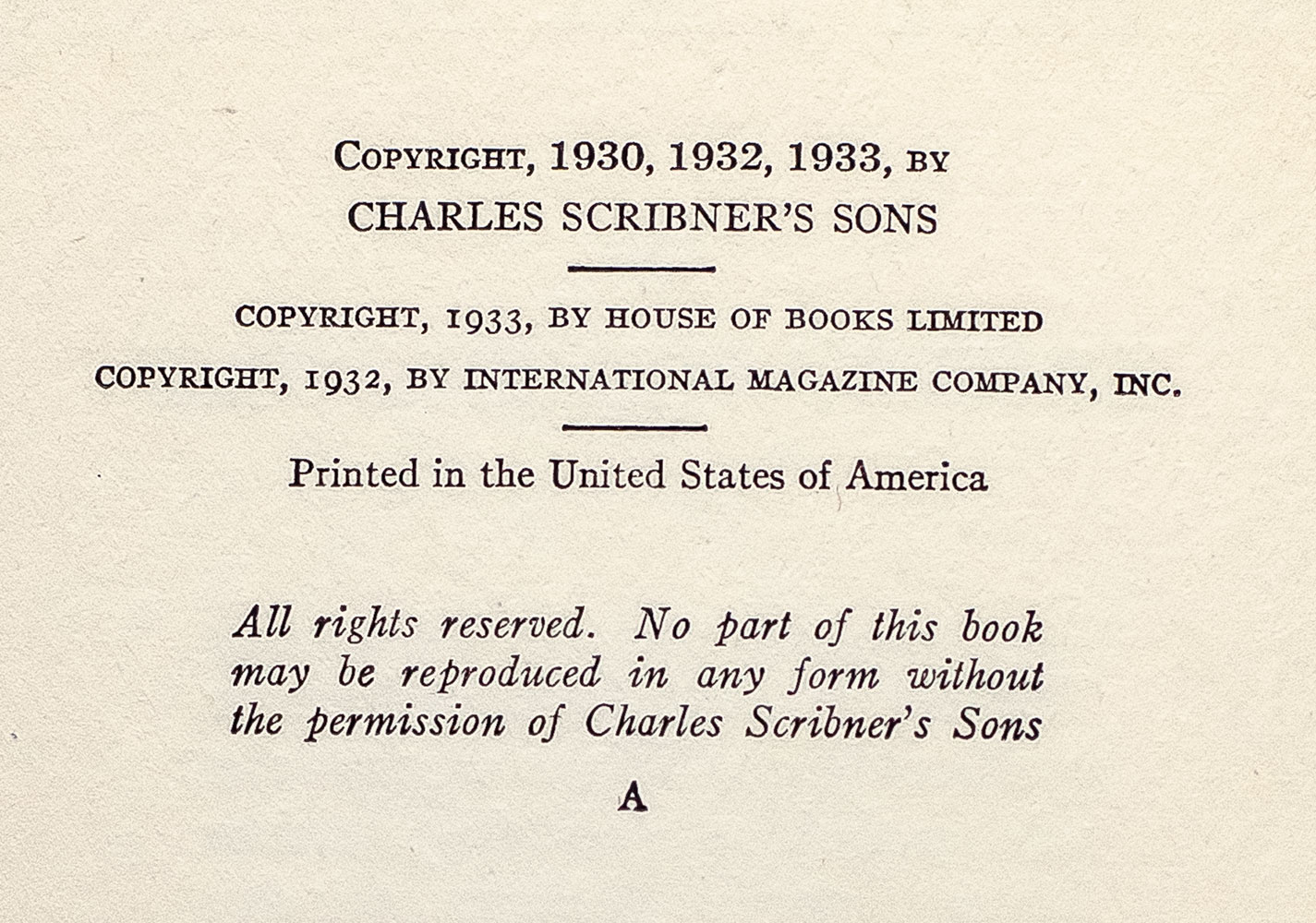 Winner Take Nothing.