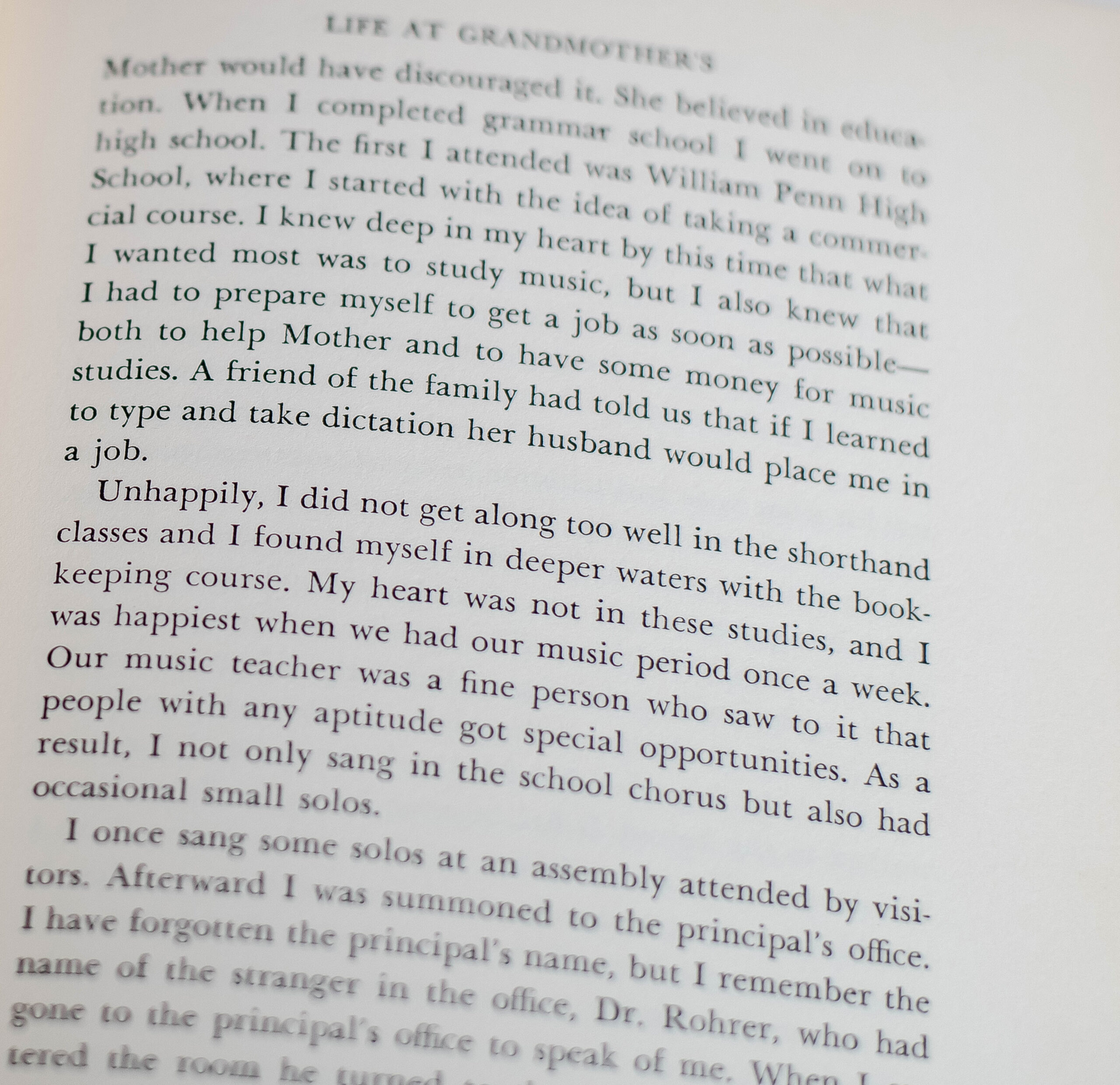 My Lord, What A Morning: An Autobiography by Marian Anderson.