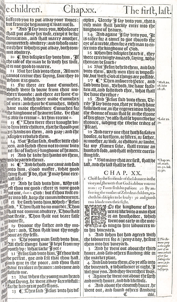 The King James "He" Bible. [The Holy Bible, Conteyning the Old Testament, and the New: Newly Translated out of the Originall tongues: & with the former Translations diligently compared and revised by his Majesties Speciall Comandement. Appointed to be read in Churches.