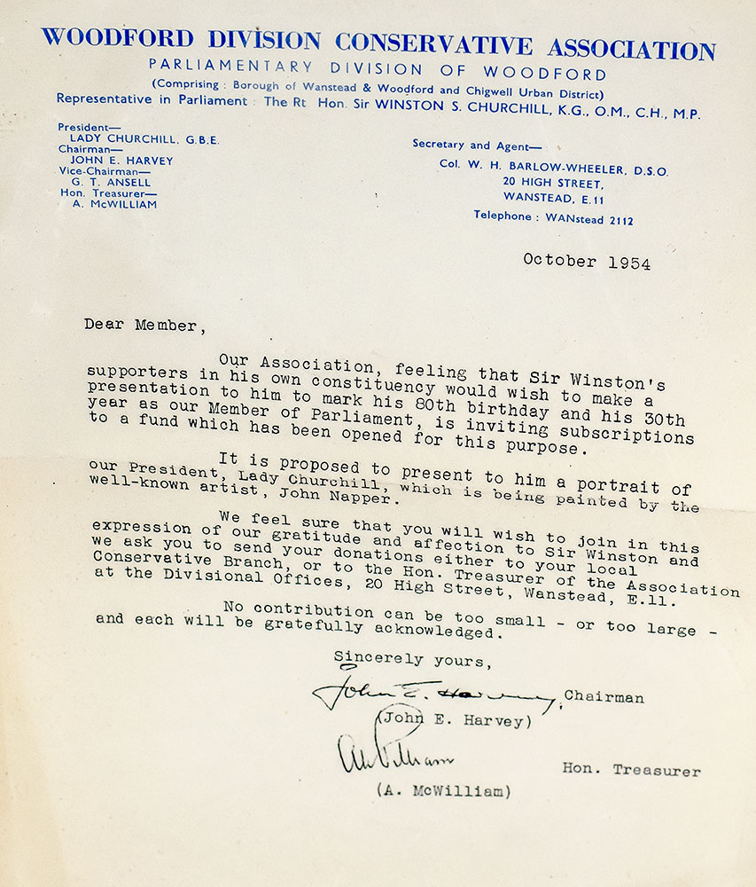 Winston and Clementine Churchill Signed Celebration Dinner in Honour Of Winston S. Churchill Program.