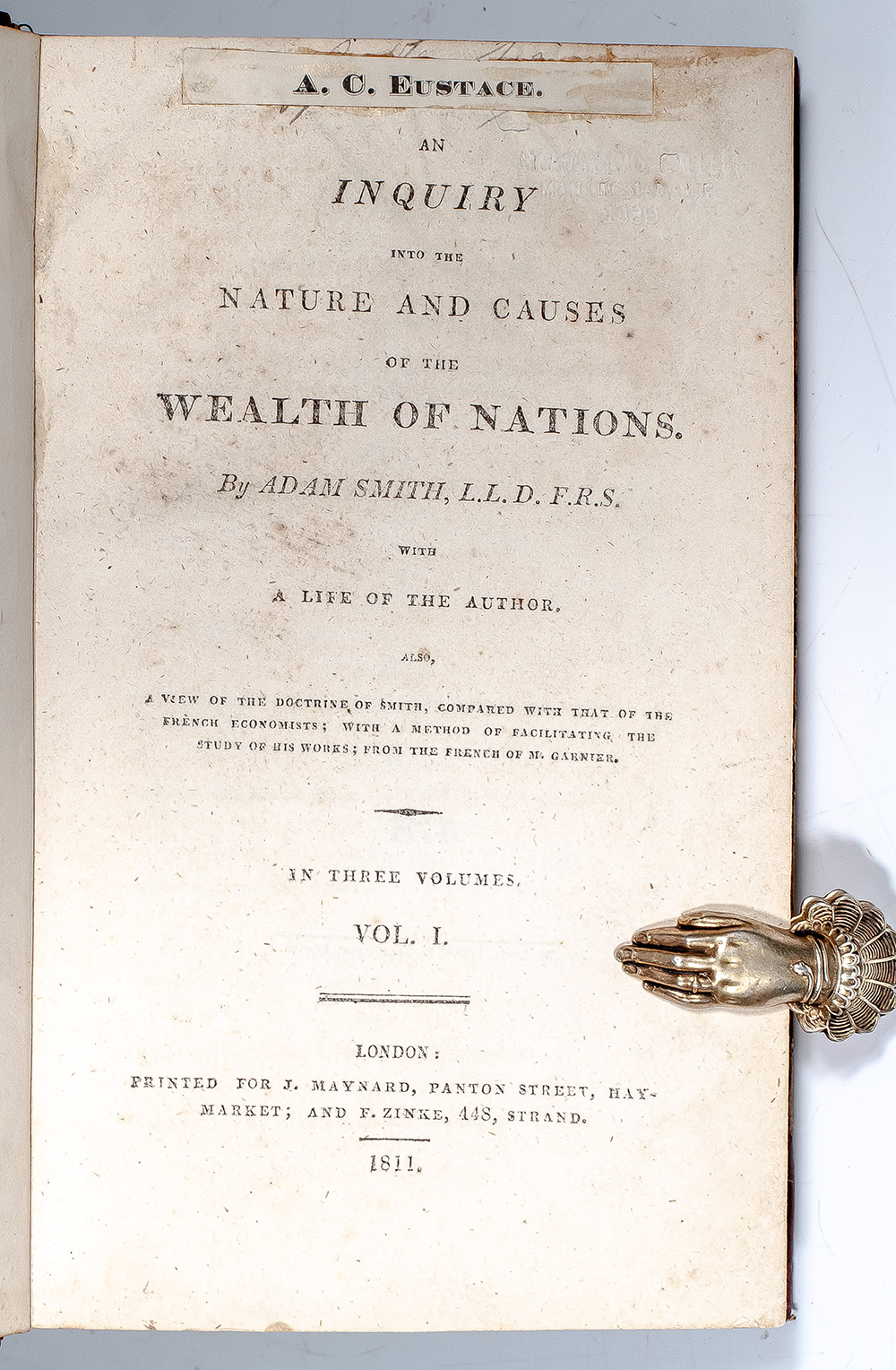 An Inquiry Into the Nature and Causes of the Wealth of Nations.