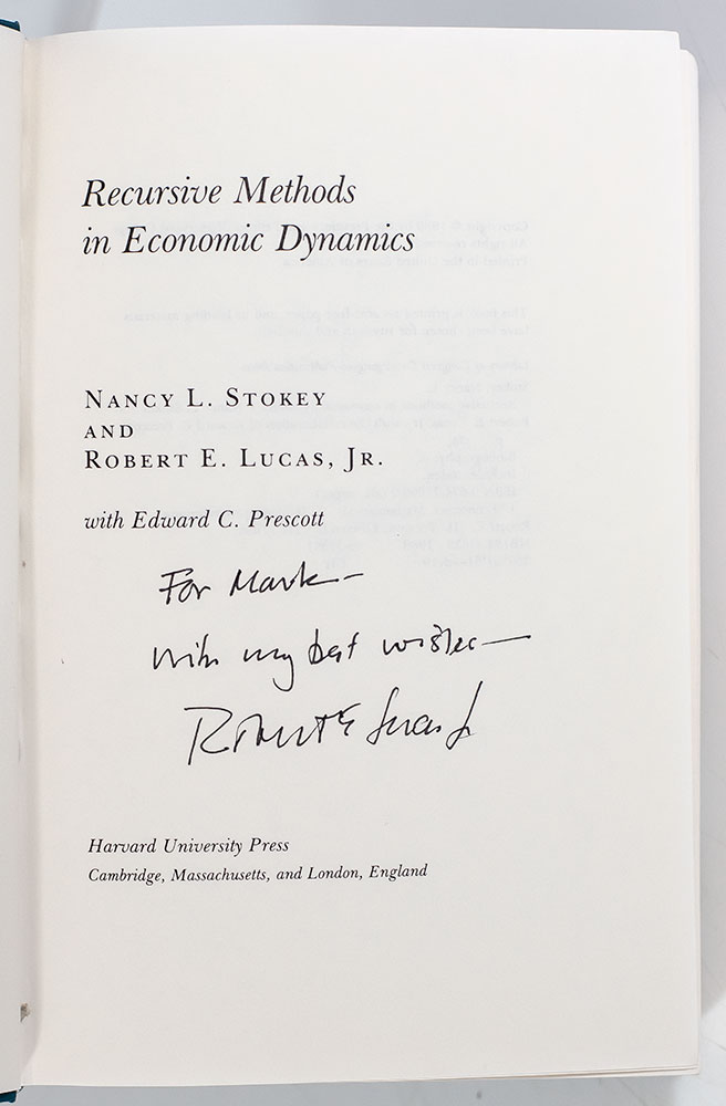 Recursive Methods in Economic Dynamics.