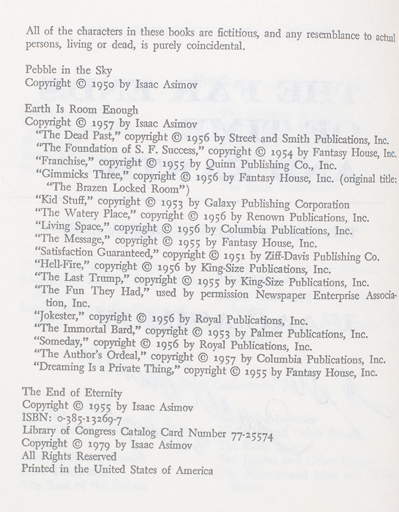 The Collected Fiction of Isaac Asimov: The Far Ends of the Earth and Prisoners of the Stars.
