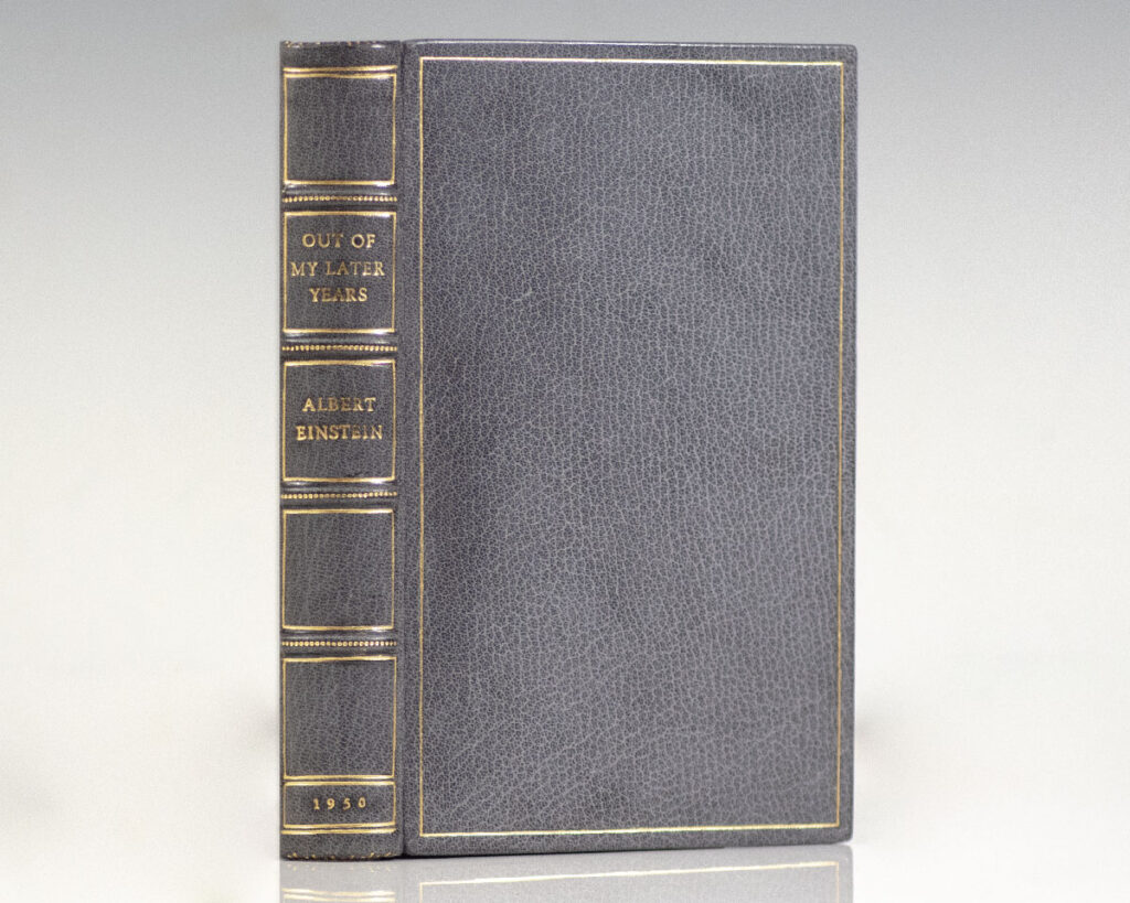 Out of My Later Years.