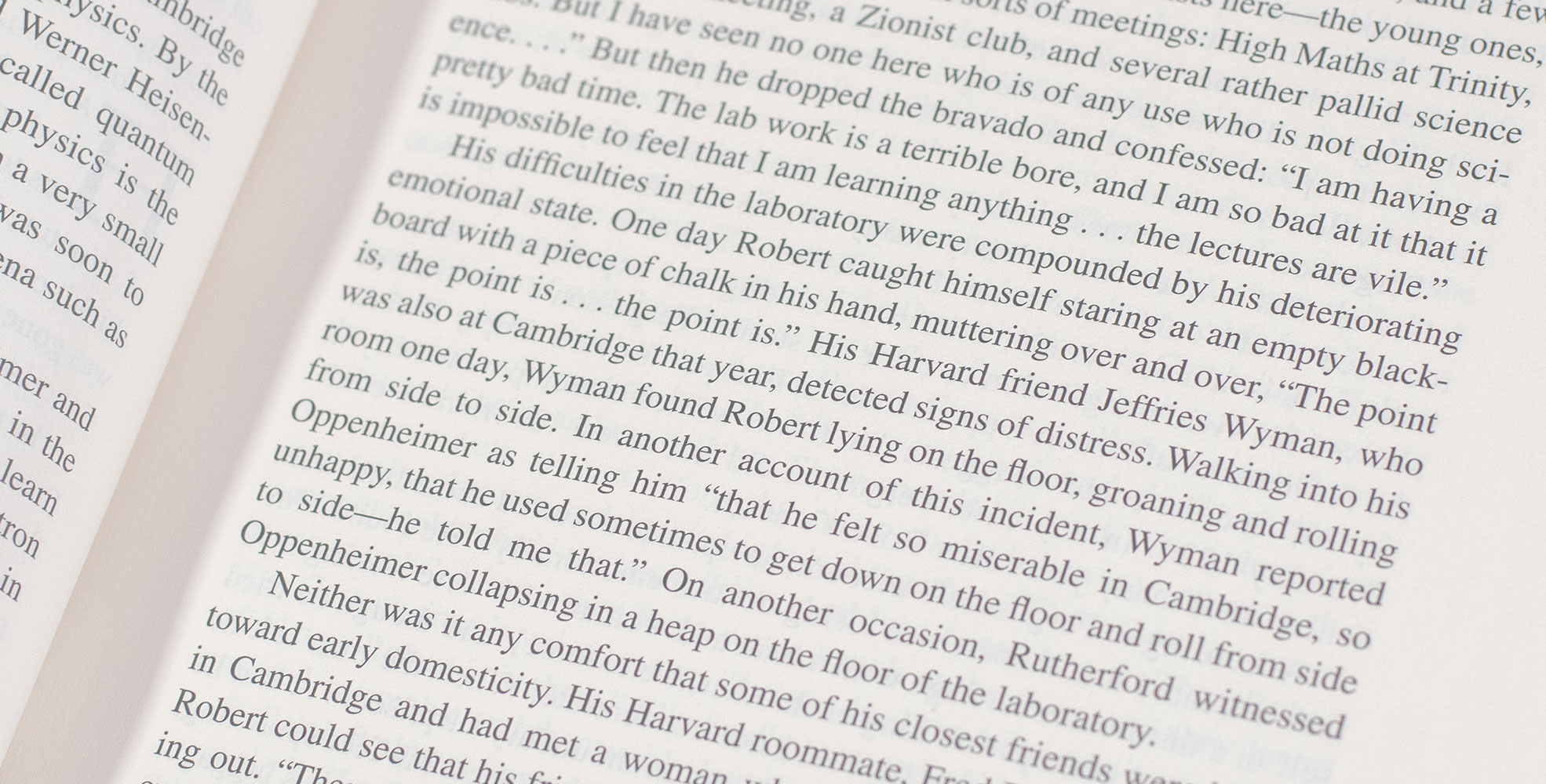 American Prometheus: The Triumph and Tragedy of J. Robert Oppenheimer.