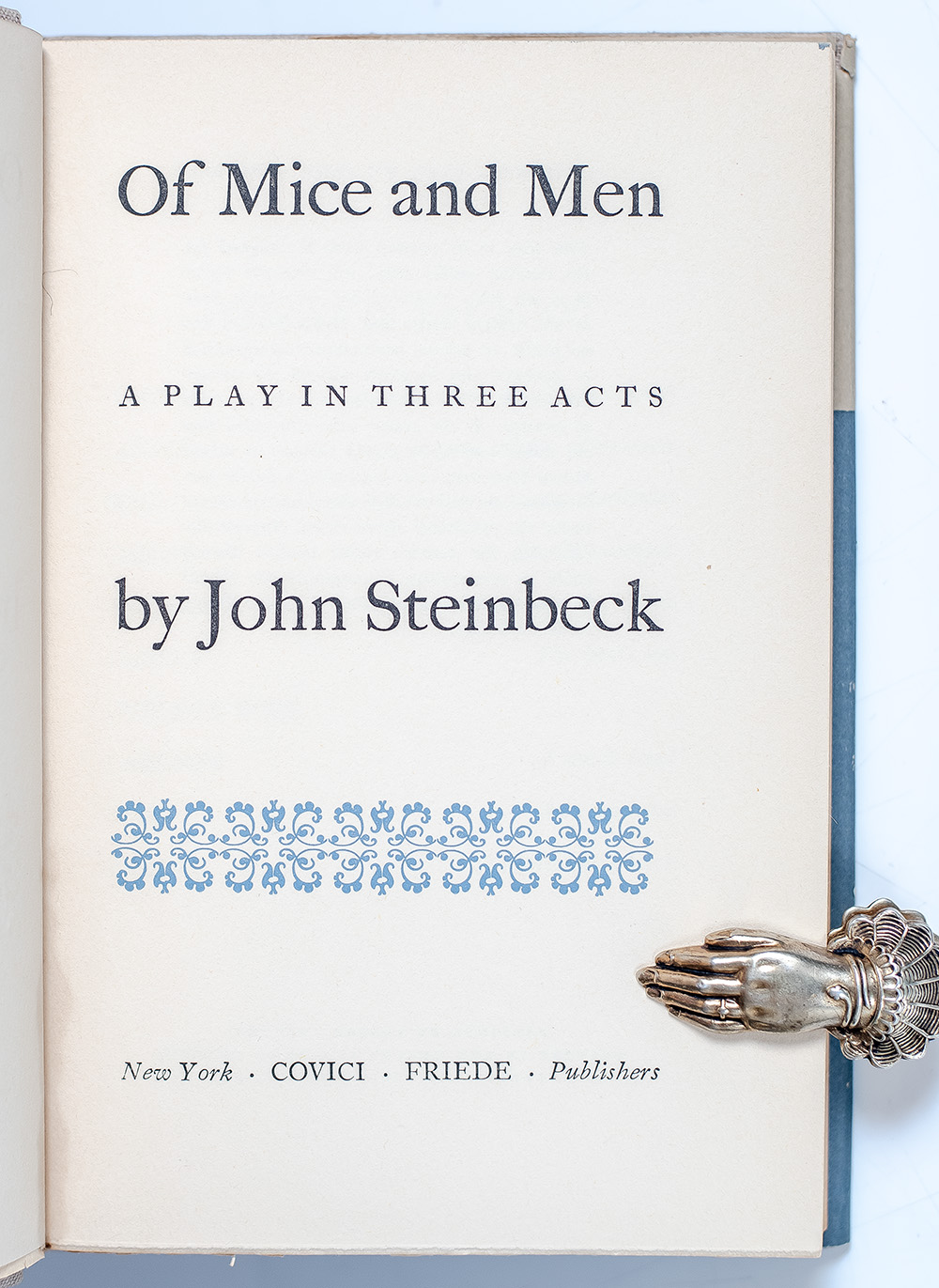 Of Mice and Men: A Play in Three Acts.