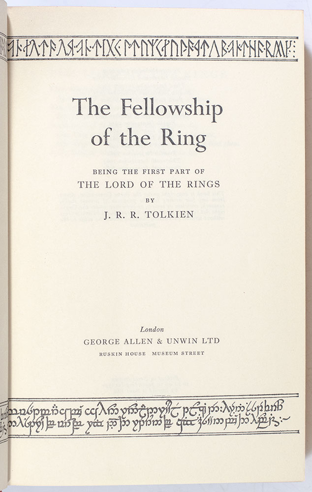 The Lord of The Rings Trilogy: The Fellowship of the Ring, The Two Towers, The Return of the King.