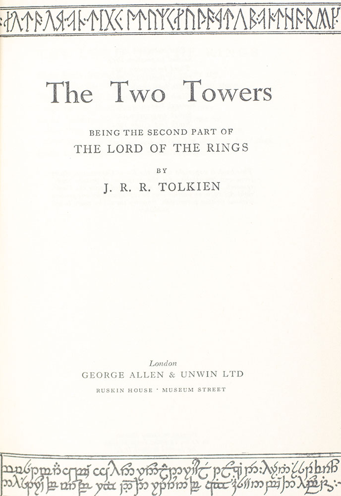 The Lord of The Rings Trilogy: The Fellowship of the Ring, The Two Towers, The Return of the King.