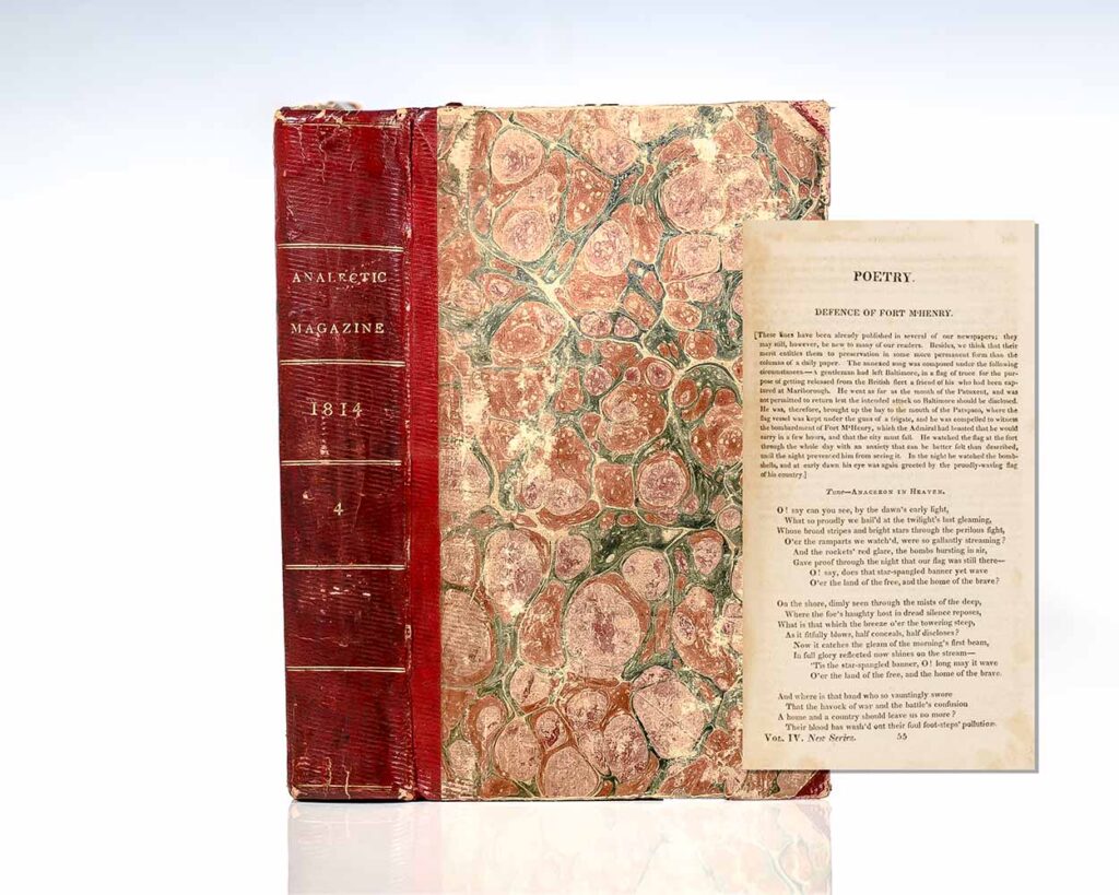 “The Defence of Fort M’Henry” appearing in The Analectic Magazine, Volume IV.