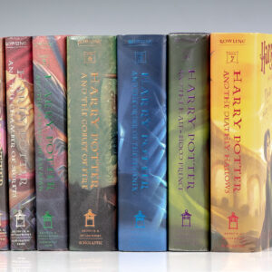 Harry Potter Series: Harry Potter and the Sorcerer's Stone, Chamber of Secrets, Prisoner of Azkaban, Goblet of Fire, Order of the Phoenix, The Half-Blood Prince, and The Deathly Hallows.