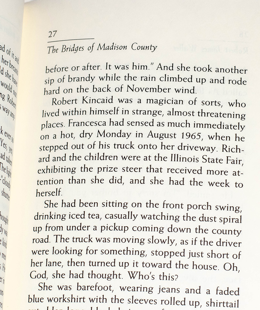 The Bridges of Madison County.
