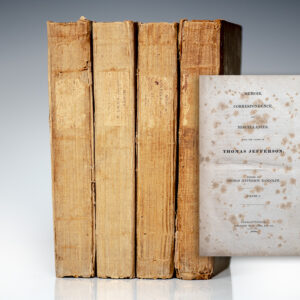 Memoir, Correspondence, and Miscellanies, from the Papers of Thomas Jefferson. Edited by Thomas Jefferson Randolph.
