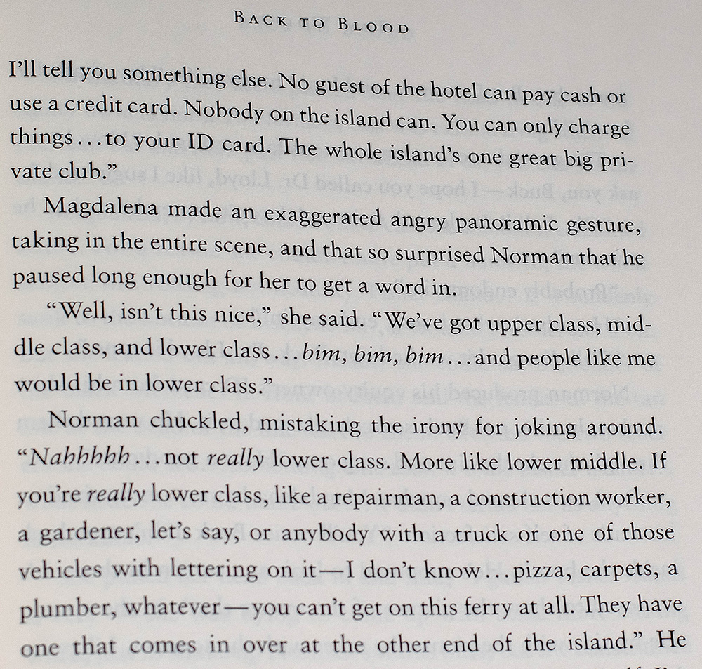 Back To Blood: A Novel.