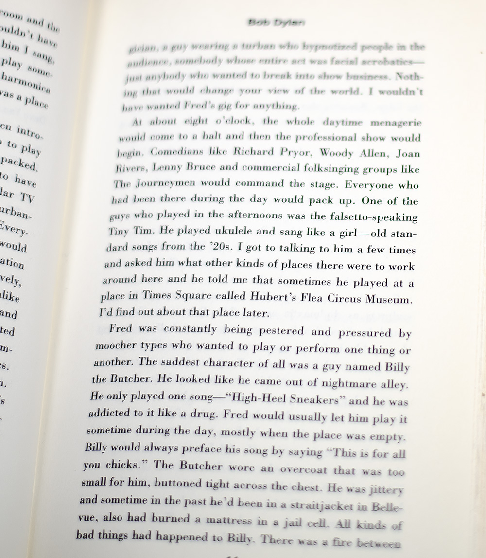 Bob Dylan: Chronicles.