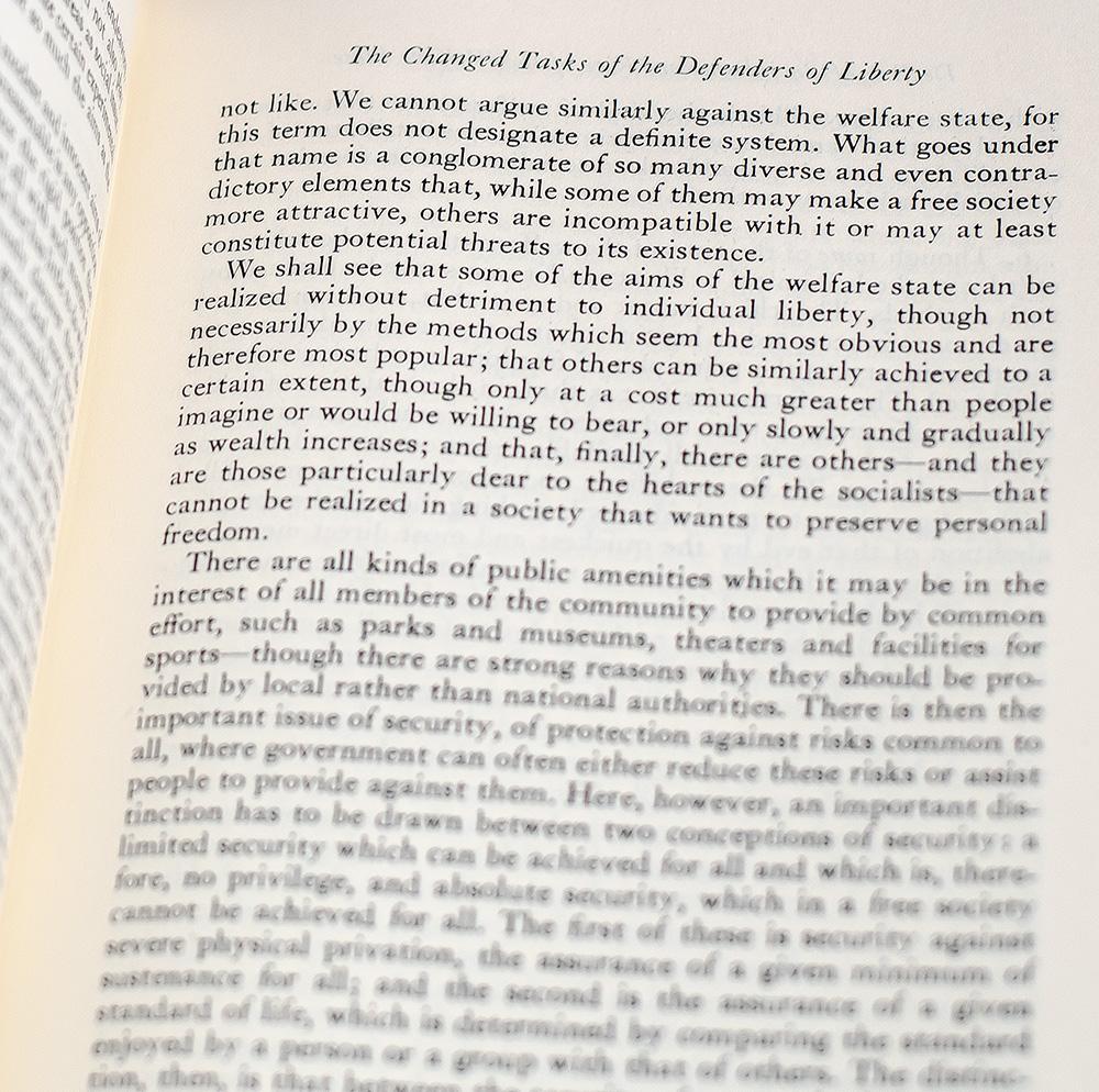 The Constitution of Liberty.