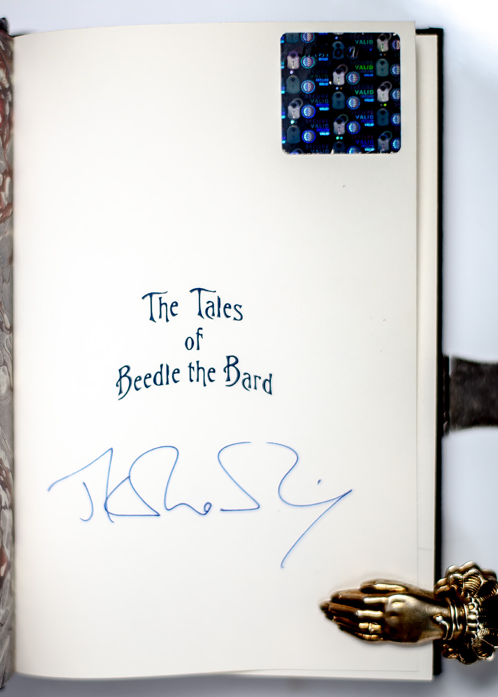 The Tales of Beedle the Bard. Translated from the Original Runes by Hermione Granger. With Commentary by Professor Albus Dumbledore.