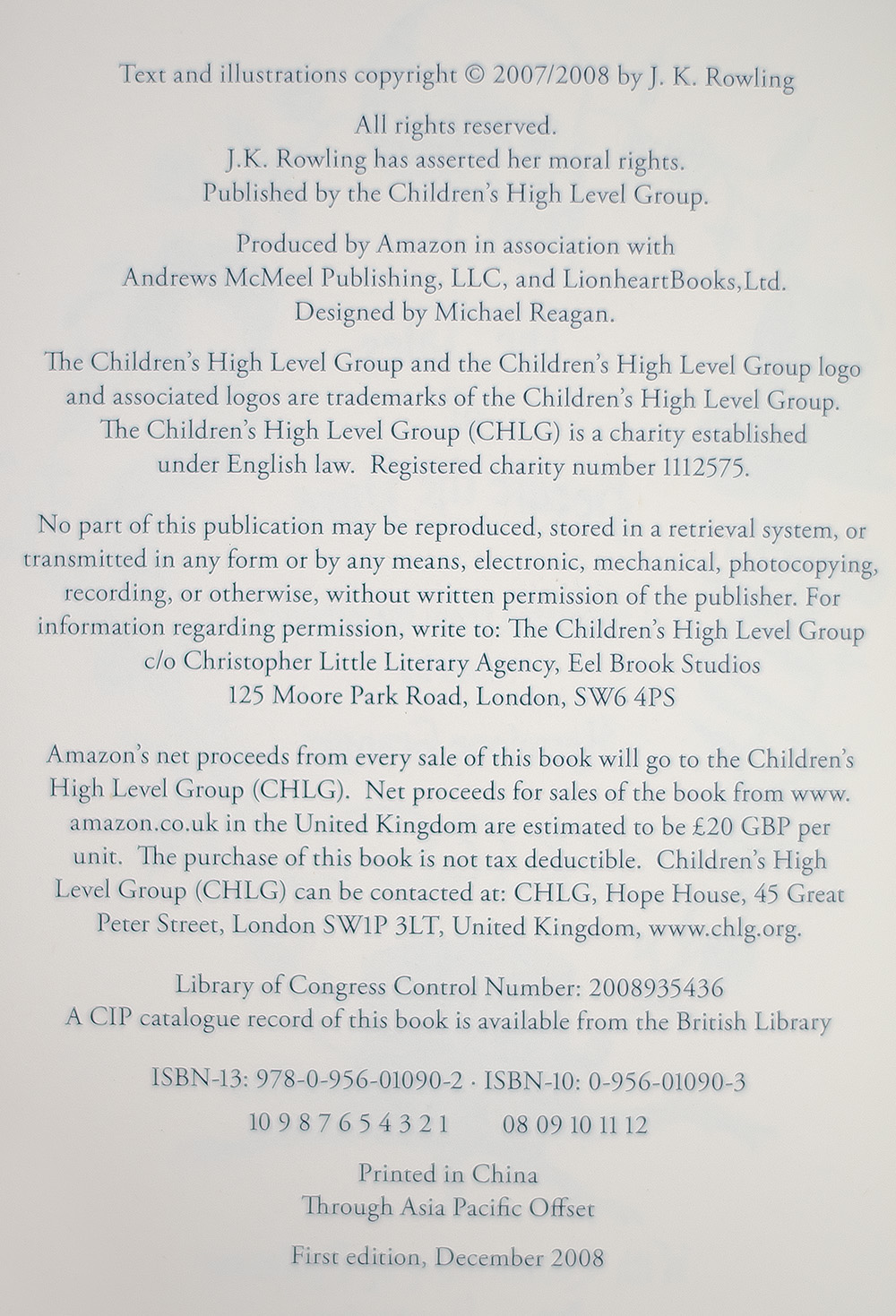 The Tales of Beedle the Bard. Translated from the Original Runes by Hermione Granger. With Commentary by Professor Albus Dumbledore.