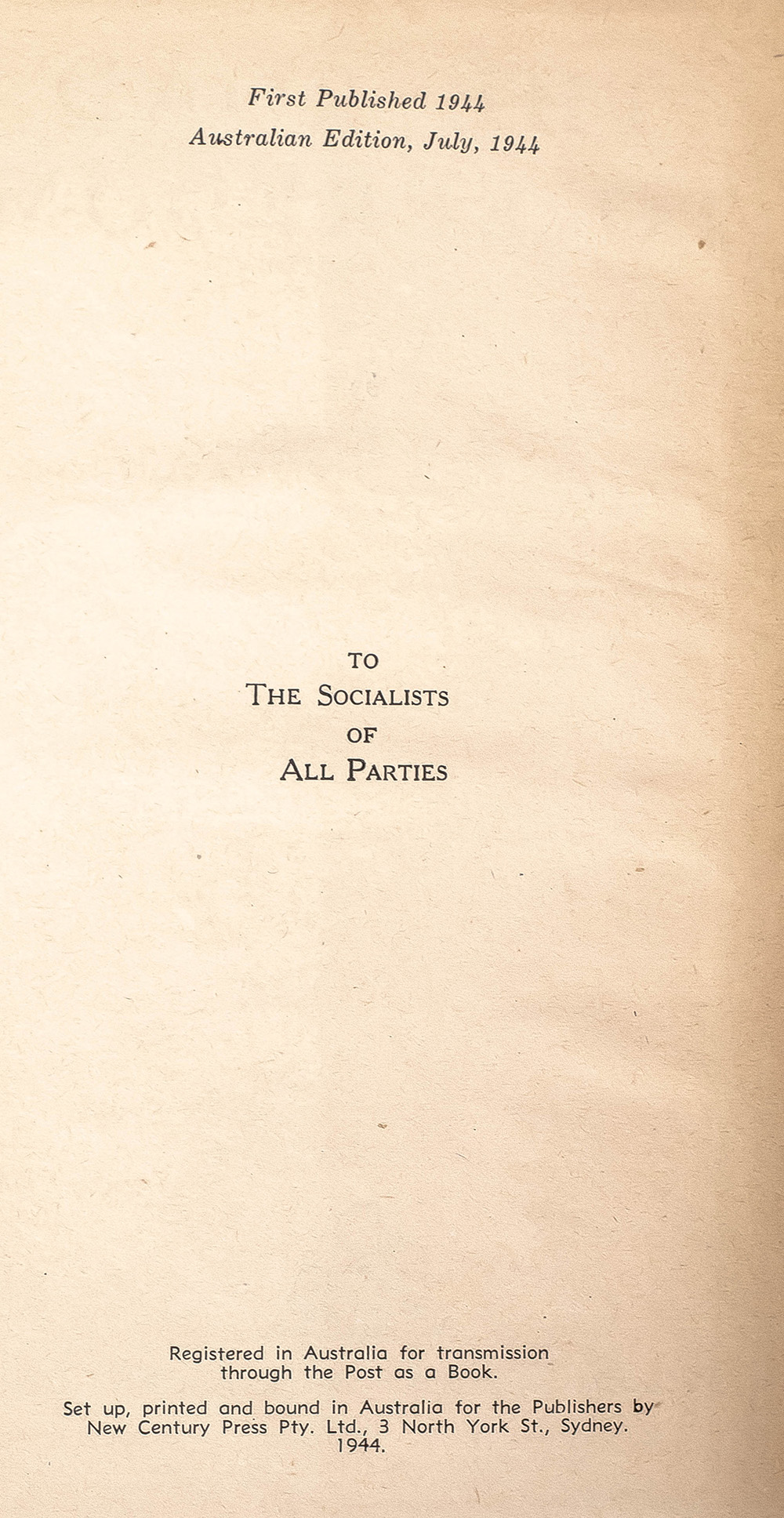 The Road To Serfdom.