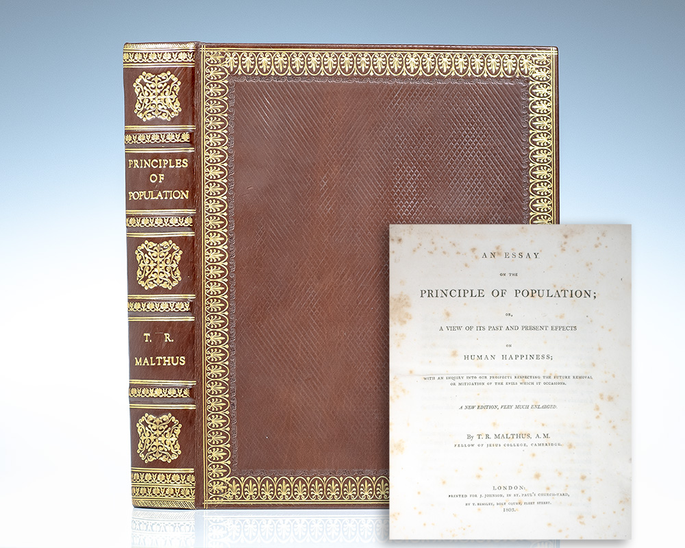 An Essay on the Principle of Population, as It Affects the Future Improvement of Society.