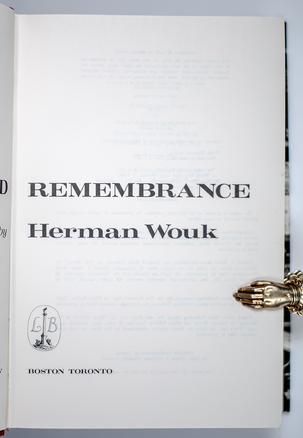 War and Remembrance.